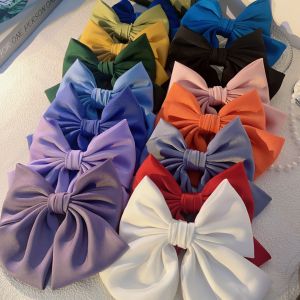 Korean Style Big Bow Knot Hair Accessories for Women Red Hair Ties Jk Hair Clips Hair Bands Fashionable Hair Accessories