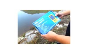 COD Alat Pelacak radar Ikan Pintar Portable Sonar Fish Finder Range 100M Cable 4x4 Inch Display