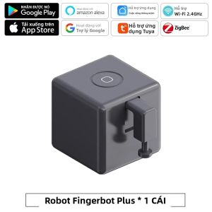Fingerbot Plus Robot Nhà Thông Minh Công Tắc Đẩy Nút Tương Thích Với Alexa Google Home Tuya Zigbee Bluetooth - Tự Động Hóa Nhà Cửa