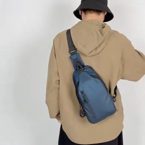 CJY SHOP#1699 Fashion crossbody chest bag for Men commonly used for travel hiking cycling and everyday commuting.