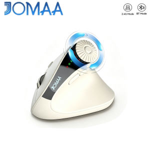 JOMAA | JOMAA Ergonomic Wireless Mouse 2.4Ghz&Bluetooth Mousewith 3-in-1Quick-Switch Scroll Wheel Mouse for Laptop and Desktop