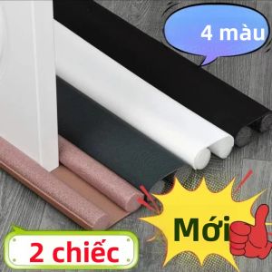 Bộ 2 Miếng Chặn Gió Dưới Cửa Chất Liệu Vải Dày Chống Lạnh Kín Khe Dùng Cho Nhà Cửa