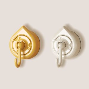 Rotatable Suction Cup Universal Hook Bathroom Strong Load Bearing No Trace Adhesive Hook Toilet Storage Organizer Wall Mounted