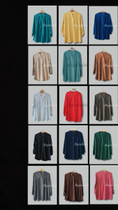 Blouse polos rayon basic jumbo oversized abu tua muda