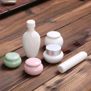 Mini Ceramic Tea Leaf Canister Perfume Powder Pot Blue Porcelain Small Bottle Cosmetic Cream Lipstick Medicine Pill Porcelain Jar