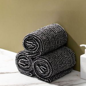 Japanese Exfoliating Bath Towel & Bath Sponge Body and Back Scrubber Daily Cleansing for Men and Women Bathroom Accessory