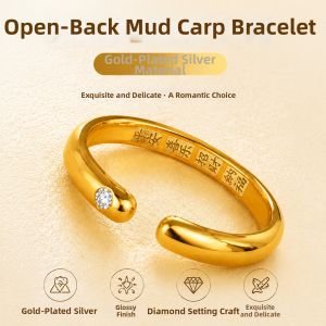 FANSIRUI | Good Luck Solid Gold Plated Silver Bracelet