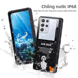Vỏ Điện Thoại Chống Nước Shellbox Universal 6.9 Inch Đạt Chuẩn IP68 Chống Bụi Chống Rơi Tương Thích Với Màn Hình Cảm Ứng Sử Dụng Được Dưới Nước