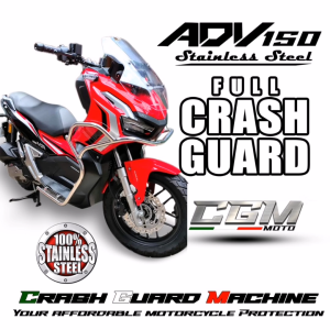 ⭐️ ADV 150 Full Crash Guard Pure Stainless Steel for Honda ADV 150 CGM Moto•