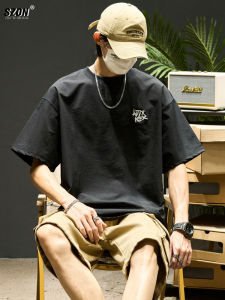 เสื้อยืดแขนสั้นผ้าไหมน้ำแข็งสำหรับผู้ชาย ฤดูร้อน บาง 2025 แบรนด์ใหม่ แขนสั้นปักลาย แฟชั่นสำหรับคู่รัก เสื้อผ้า