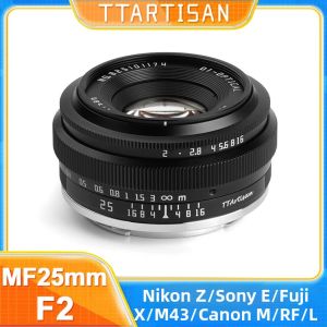 Ống Kính TTArtisan 25mm F2 Lấy Nét Thủ Công Tiêu Cự Cố Định Dành Cho Sony E A6000 A6400 Fuji XT30 XT4 XS10 XM5 Nikon Zfc Z8 Z9 M43 OLYMPUS - Khung Hình APS-C