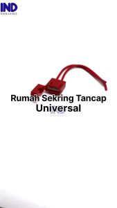 Rumah Dudukan Sekring-Sekering-Sikring-Fuse Box Tancap Besar Keramik Motor-DLL Universal