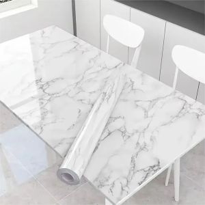 40cm marble waterproof oil resistant mildew proof self-adhesive PVC wall sticker for cabinets kitchen countertops wallpaper
