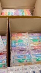 (สุ่มสี)ของแท้ / พร้อมส่ง แปรงสีฟันจองกุก Denticon Wangta Toothbrush รุ่นทองชาโคลพาสเทล 13 ด้าม Denticon(เดนติคอน)