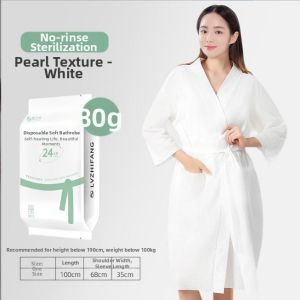 Moisture Wicking Thick Pearl Cotton Bathrobe Individual Packaging