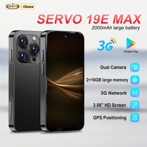 SERVO | SERVO 19E MAX Mini Smartphone Android OS Play Store 2GB+16GB WiFi Hotspot Face Unlock 2 SIM Standby 3.88" Smart Phones 3G WCDMA