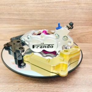Heo Dầu Frando 4 Pis Màu Bạc + Pad CNC Vario/Click/Vision đĩa 260/267mm