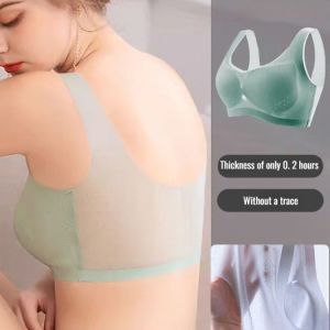 Thin Ice Silk Bra Large Breasts Show No Trace Underwear