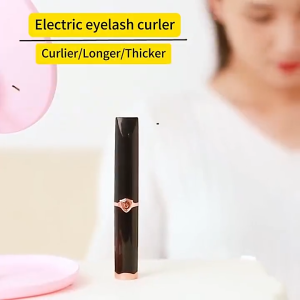 【VIDKHSY Store】Electric Heated Eyelash Curler USB Rechargeable Portable Lash Perm Tool for Natural/Fake Lashes Long-Lasting Styling