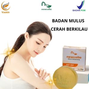 Sabun Pemutih Badan Newcolla Collagen Body Soap - Pemutih Seluruh Tubuh
