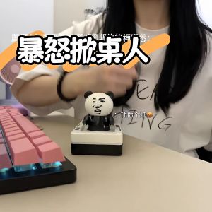 Stress Relief Toy Desk Decoration Creative Toy Worker Angry Expression Office Work Station Release Pressure Tool Props