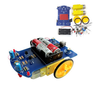 Intelligent Tracking Line Car Photosensitive Robot DIY Electronic Kit D2-1 Smart Kits Patrol Automobile Parts Fun Soldering
