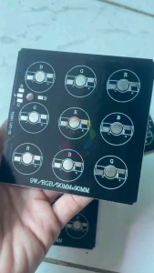 Mạch LED vuông RGB 9 chip đế đèn led 3 kênh dùng nguồn 9 volt cho chip LED đơn Luxeon 3 cụm mỗi cụm 3 chip tối ưu điện
