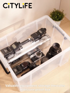 Citylife Anti-Humidity Storage Box Stackable Strong Storage Container Box Stackable Storage Organizer 26L/40L/55L
