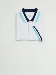 Áo thun polo nữ màu trắng xanh lá vải Cotton mắt chim mềm thoáng mát không bai xù AVANO dáng Slimfit trẻ trung APL02