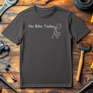 No Bike Today T Shirt Motorbike and Petrol Head T-Shirt Graphic T Shirts Retro Streetwear Crew-neck Short-sleeved Mens T-shirt