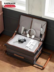 RAENLKOR | Front Opening Expandable Luggage 20 inches