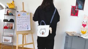 Canvas Ladies Bag Tote Bag Messenger Bag Shoulder Bag帆布女包手提托特包斜挎包单肩包