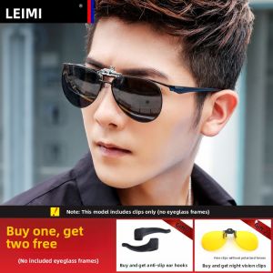 Leimi | Clip-On Polarized Driving Sunglasses
