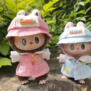 Doll Clothes Stylish Kindergarten Couple Clothes for 17cm Labubu V2 V1 Dolls Kid Gift