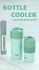 TYESO Original Vacuum Insulated Bottle Cooler 350–680ML & 900–1000ML w/ Handle – Hot & Cold Drinks