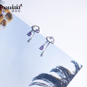 Creative Clouds Asymmetric Personalized Earrings Temperamental Fashionmonger Rain Stud Earrings Female Korean Version Easiest for Match Design Earrings Eardrops