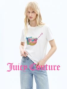 Juicy Couture | Embroidered Womens T-Shirt White
