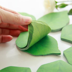 Creative Cute Portable Leaf Simulation Stickers Adhesive Note Pad Multi-Use Sticky Notes Tree Leaves Design Business Supplies