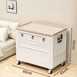 กล่องเก็บของแบบพับได้ความจุขนาดใหญ่ กล่องเก็บของแบบเปิดฝา กล่องเก็บของสำหรับฤดูใบไม้ร่วง ห้องนอน ผ้าฝ้าย กล่องเก็บของสำหรับใช้ในบ้าน