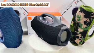 ( SALE 50% ) Loa Bluetooth Không Dây BOMBOX 4 MINI - Loa Không Dây Thông Minh Tích Hợp Đèn Led Âm Thanh Sống Động - Lỗi 1 Đổi 1