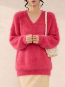 QINGNAER | Minimalist Loose Large Size Knit Sweater