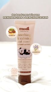 Moell Soothing Calming Rub Cream Krim Bayi Bantu Atasi Kembung Kolik Tidur Nyenyak