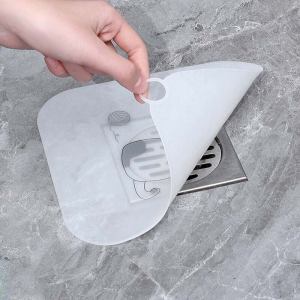 Floor Drain Odor Preventer Sealing Cover Square Silicone Bathroom Anti-Odor Handy Gadget Toilet Floor Drain Cover Water Plug Neutral