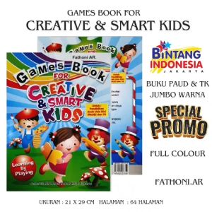 BUKU TK JUMBO - GEMES BOOK FOR CREATIVE AND SMART KIDS UNTUK PAUD DAN TK FULL COLOUR