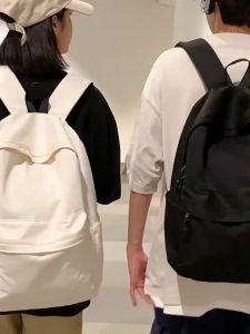 Schoolbag for girls Korean version of the backpack for boys simple and stylish versatile campus ins wind backpack.