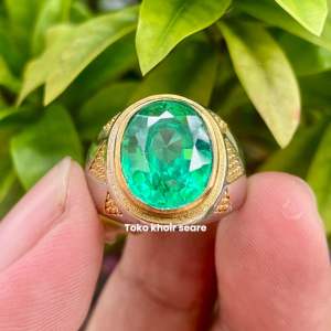 CINCIN BATU AQUAMARINE CUTTING SUPER MEWAH MINIMALIS