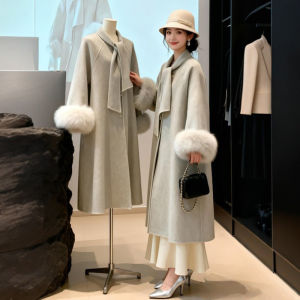 CHANGTONG | High Quality Attractive Loose Medium Length Wool Coat