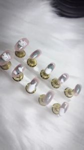 [ A-56 ] Nailbox thạch hồng đính charm hello kitty