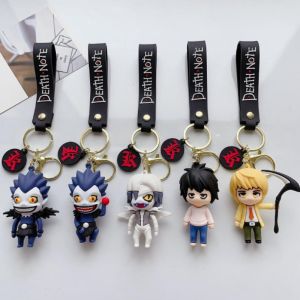 Bandai | New Anime Keychain Women Men Key Chain Cartoon Double Sided Pendant Key Holder Acrylic Jewelry For Children Birthday Gifts