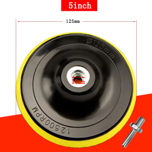 3-7 Inch Backed Polishing Pad Car Polishing Angle Grinder Grinding Wheel Sandpaper Disk Self-Adhesive Backed M10/M14 Attachment